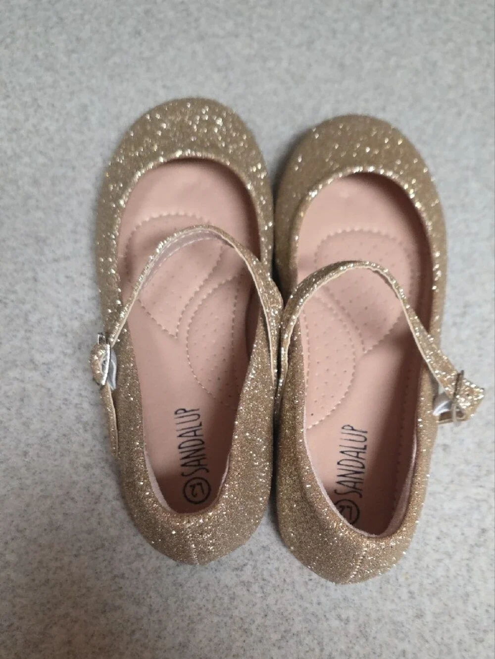 Glitter Mary Jane Dress Shoes for Girls - Gold